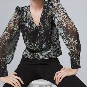 WHBM long sleeve blouse
